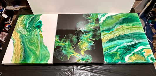 3 canvas set - 18"x24"